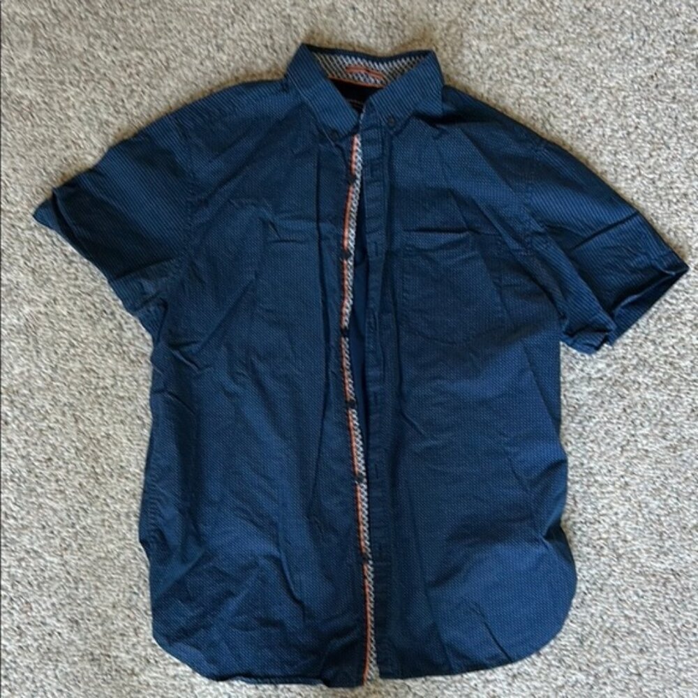 Denim & Flower Blue Slim Fit Classic Casual Shirt